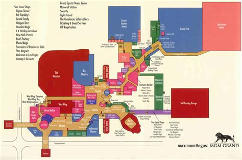 mgm grand restaurants map.